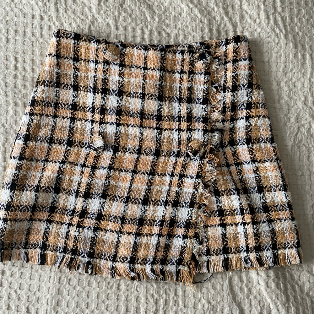 MSGM Milano Tweed Mini Skirt